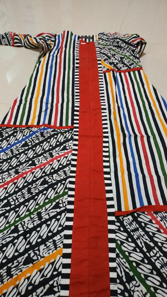 Gamis Batik Cap Cantik