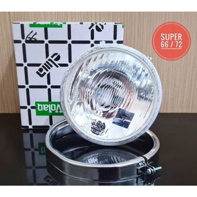 reflektor kaca lampu depan vespa super 66 super 72