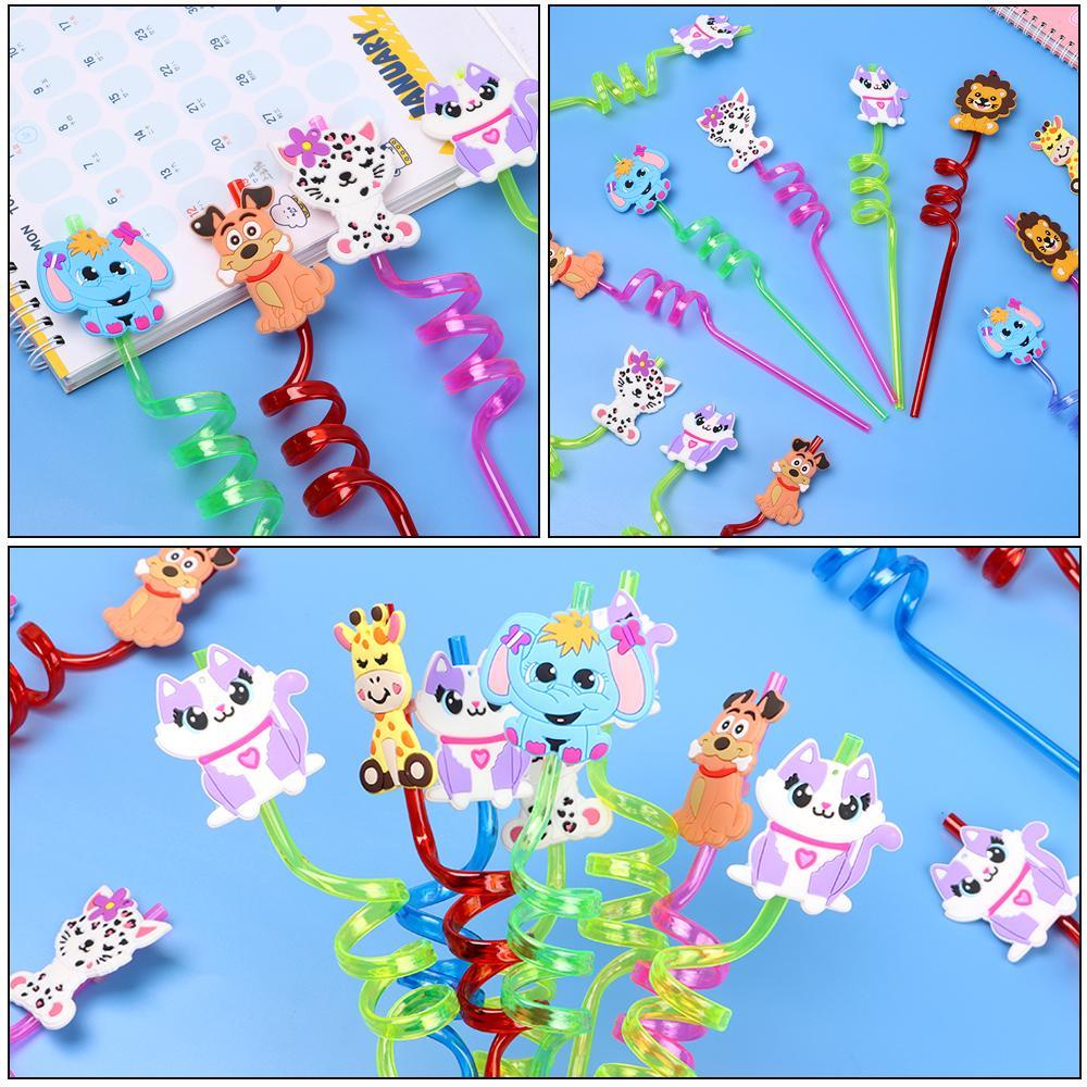 1pc Sedotan Bahan Plastik Reusable Untuk Dekorasi Pesta