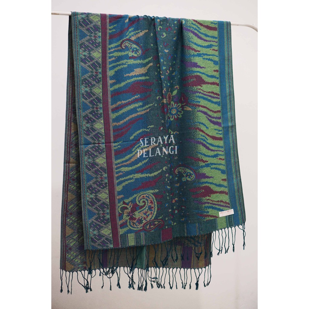 Pashmina Cashmere Keong 17 | Motif Bunga | Scarf | Shawl | Souvenir | Hadiah | Pasmina Kashmir