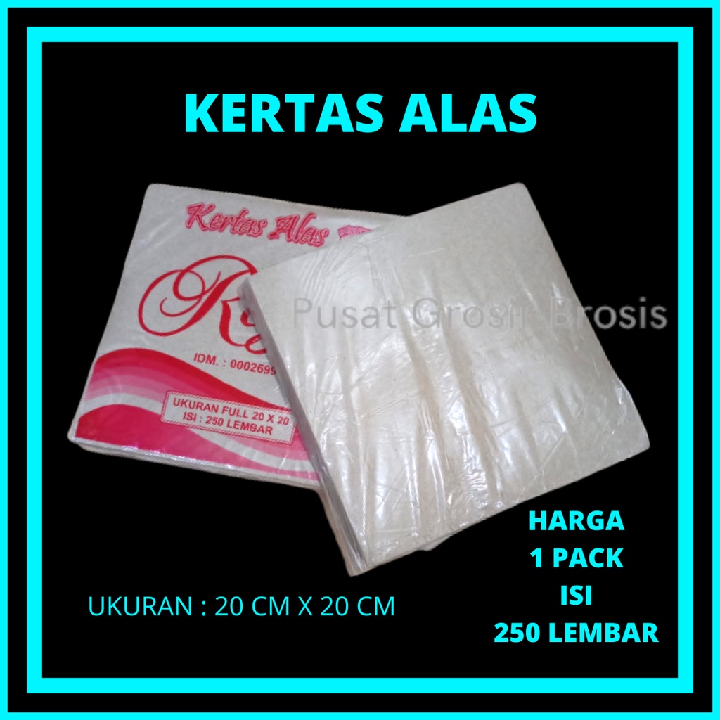 COD - Kertas nasi ukuran kecil 20x20 isi 250pcs  Kertas alas  kertas nasi dus kotak / KERTAS NASI AL