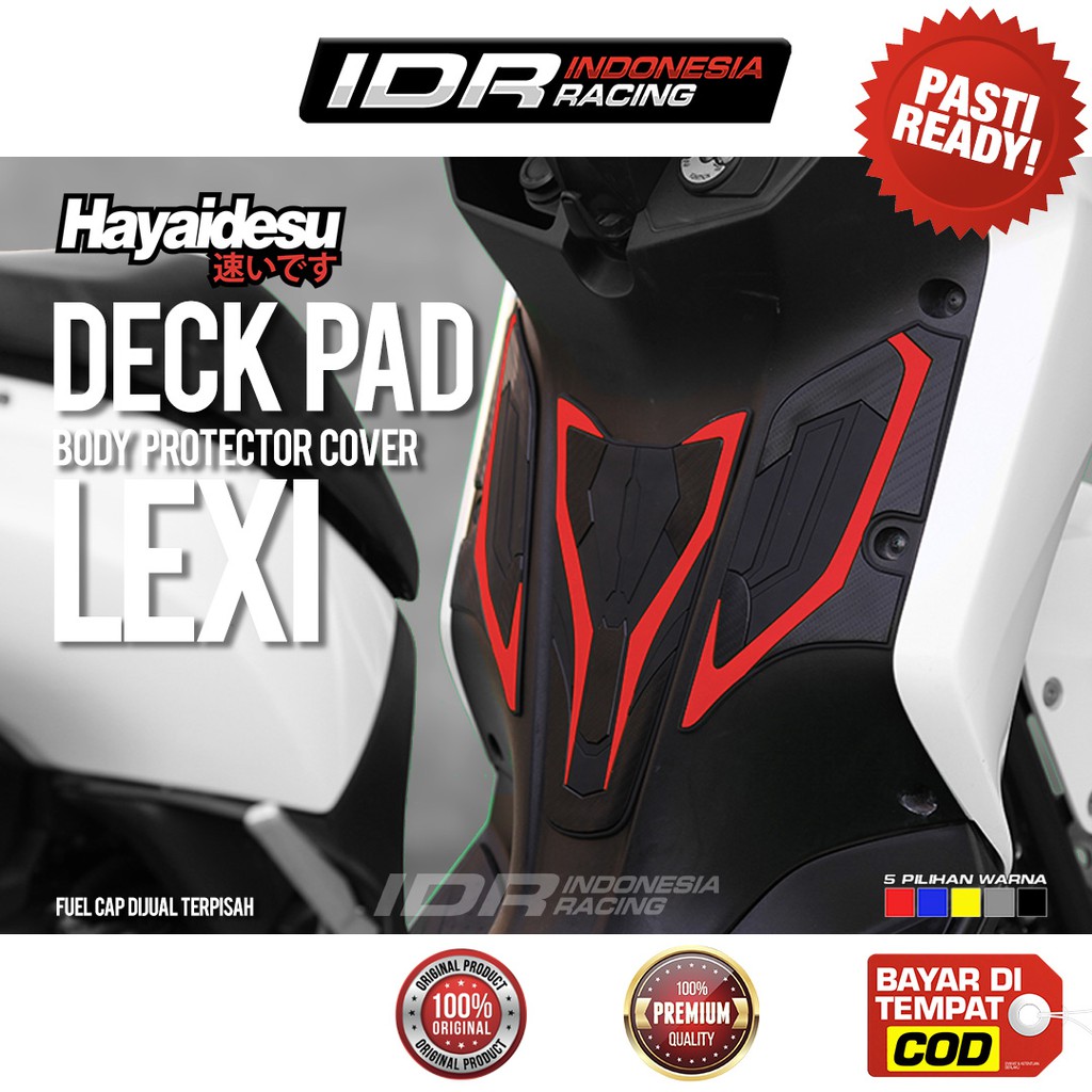 Hayaidesu Deck Pad LEXI Kiri Kanan Stiker 3D Yamaha