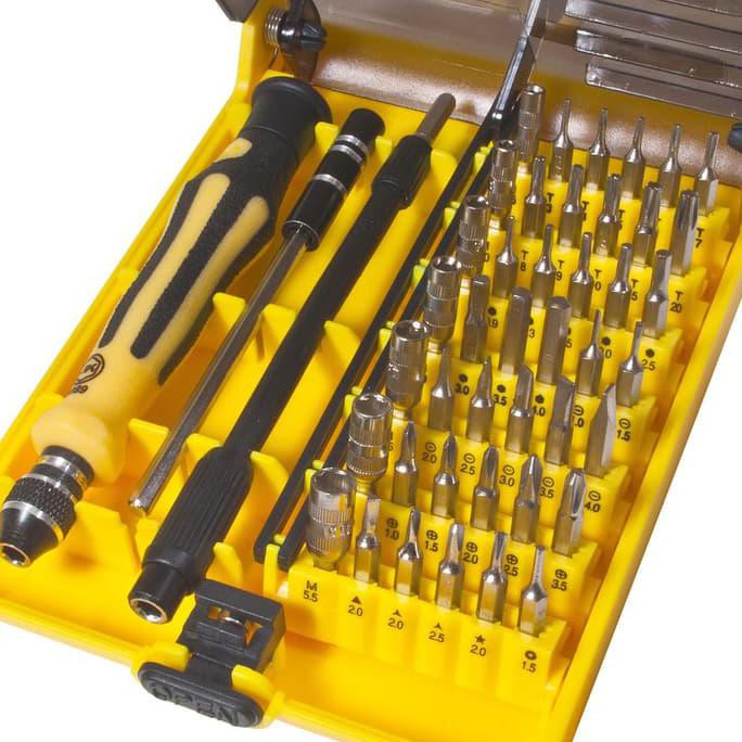 Obeng Set Bintang 5 Jackly Isi 45 Obeng Hp