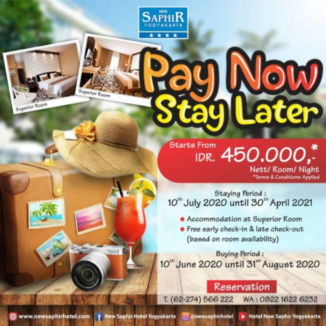 Prepaid Voucher : Pay Now Stay Later