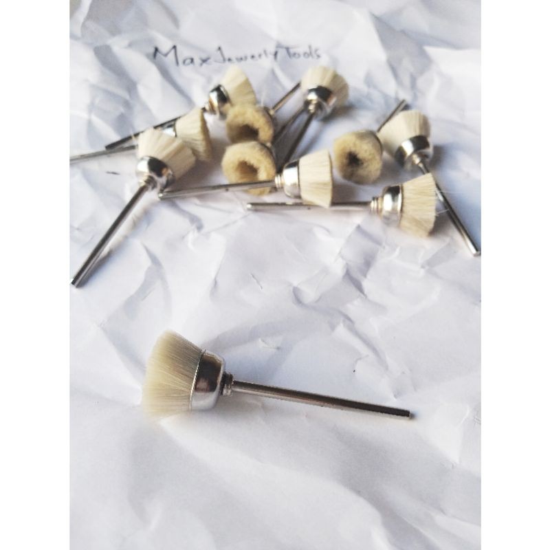 Mata Bor Sikat Kawat Mangkok Halus Putih/Mata Tuner Sikat Mangkok