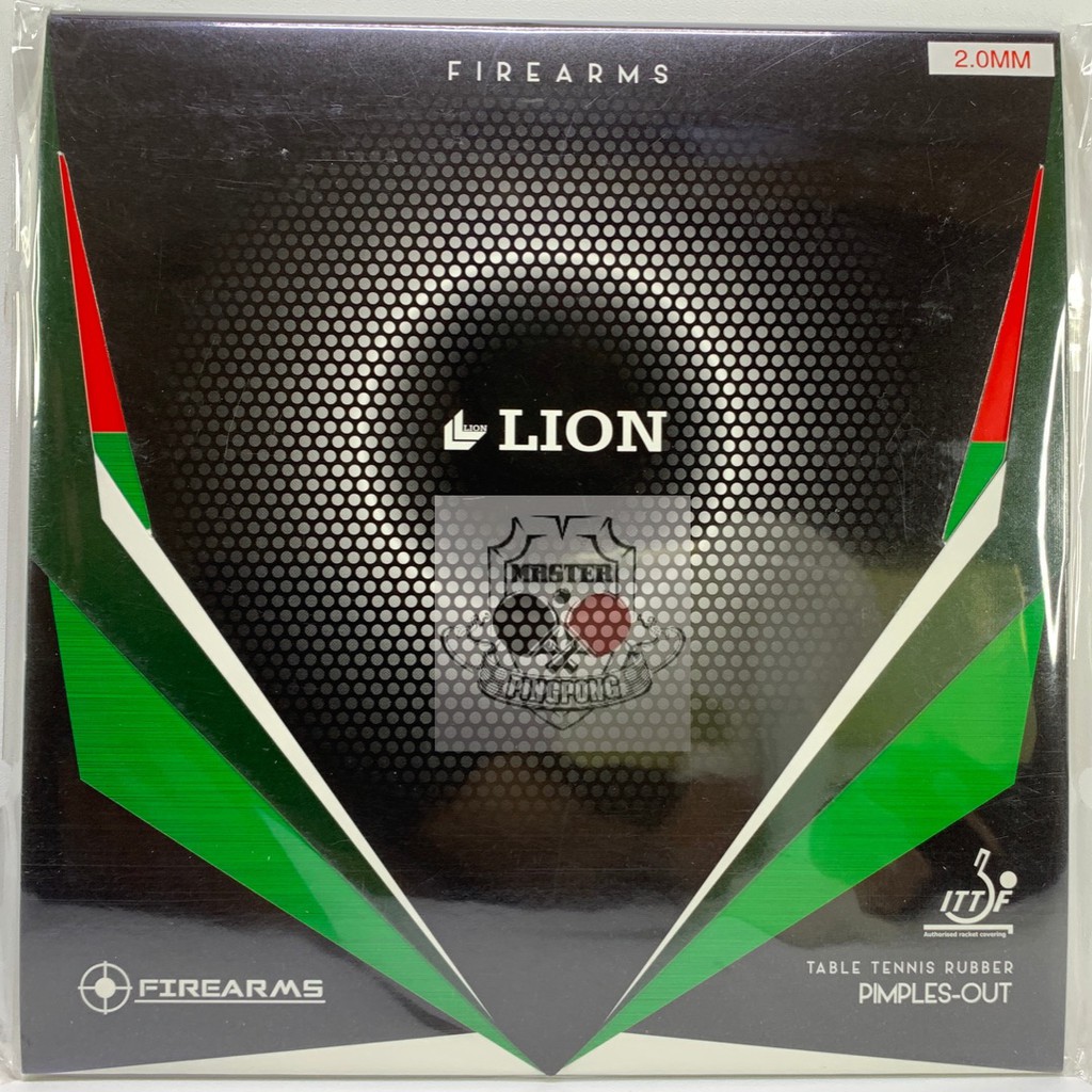 Lion Firearms Short Pimple 2.0mm - Karet Bet Tenis Meja Lion Bintik Serang Pendek