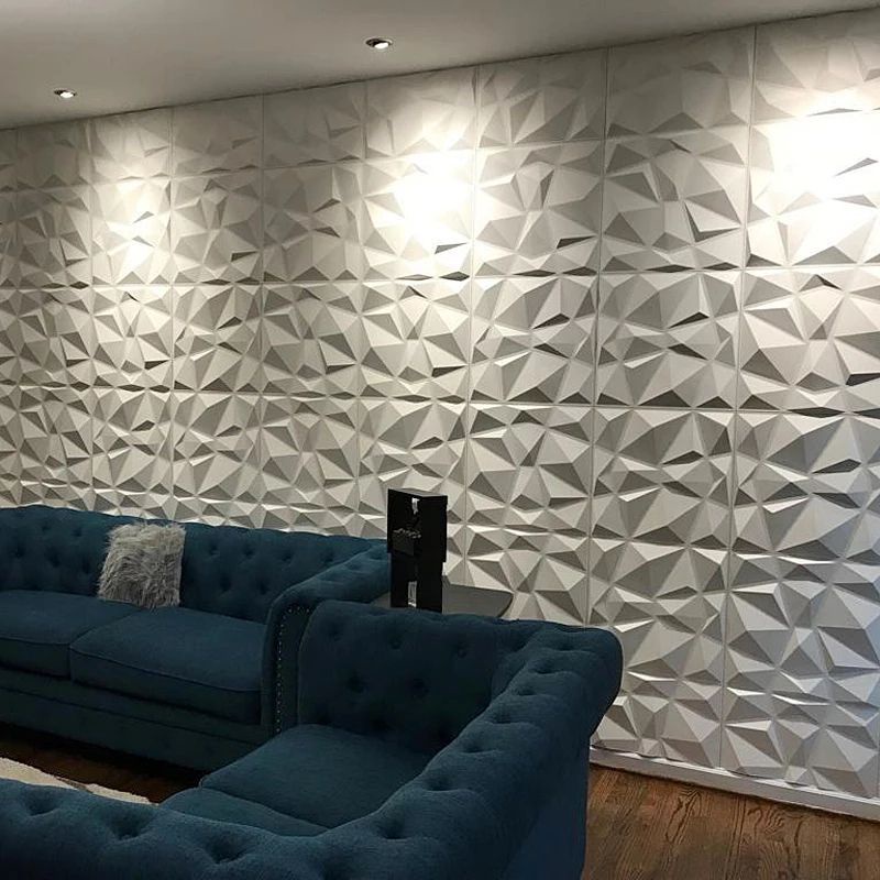 Wall Panel 3D PVC Wallpaper Dinding Ukuran 30 x 30 cm