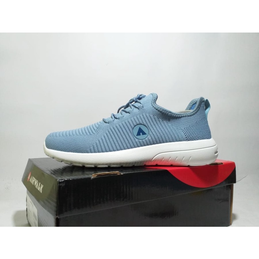 MURAH  SEPATU SNEAKER WANITA TANPA TALI ORIGINAL SANTAI AIRWALK GENESIS GREY W CASUAL TANPATALI