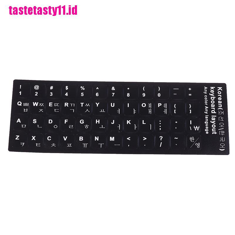 1 Pc Stiker Pelindung Keyboard Motif Print Gaya Korea