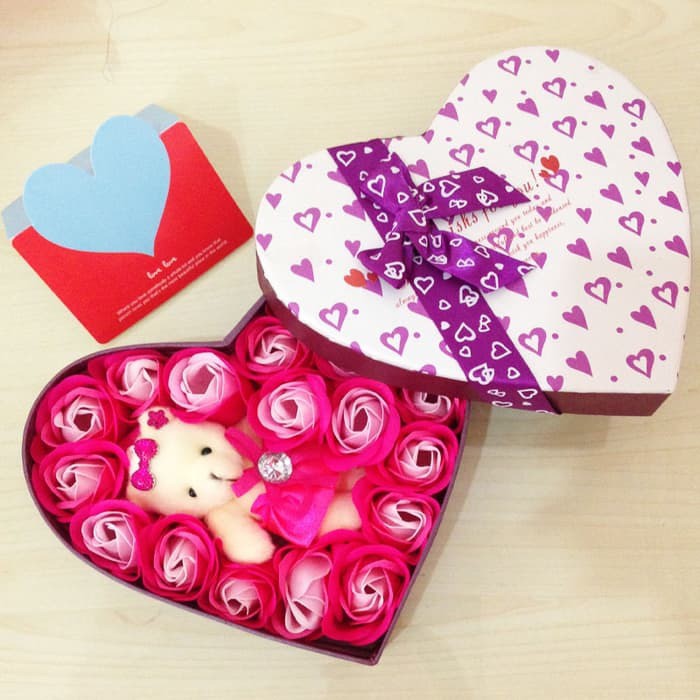 

FRESH - Onemarkets Kado Bunga Valentine Kotak Love - Kado Anniversary F003D - ISTIMEWA