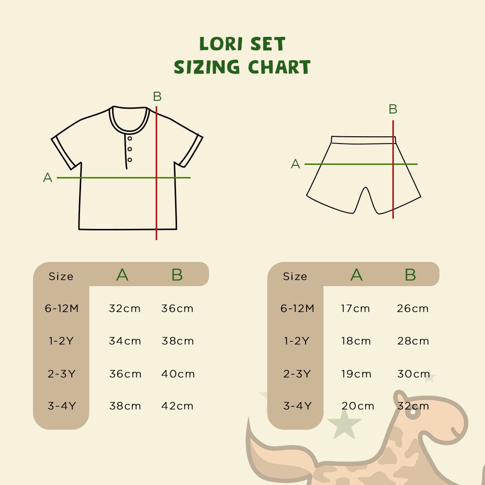 SETELAN ANAK PUER'S LORI SET (SETELAN KEMEJA ANAK UNISEX)