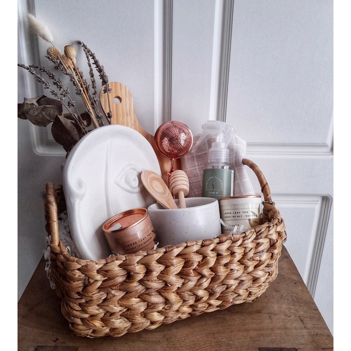 

twigs.id Home Living Hampers in Basket | Nordic Tea Set Gift | Lebaran Idul Fitri | Housewarming Wedding Gift