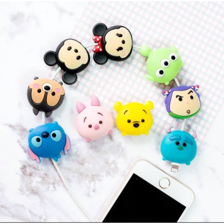 TSUM TSUM - Cable Bite/ Pelindung Ujung Kabel/ Cable Saver/ Cable Protector