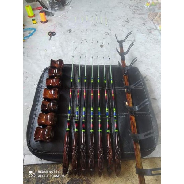 Joran timbang full Set Sonokeling panjang 125cm - Jejer Pancing - Joran Pancing