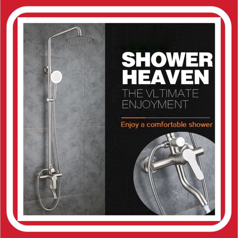 Shower Tiang Column Set  Ni 28 /NIKEL CHROME ANTI KARAT ANTI KOROSI Kamar Mandi Bathub Faucet Adjust