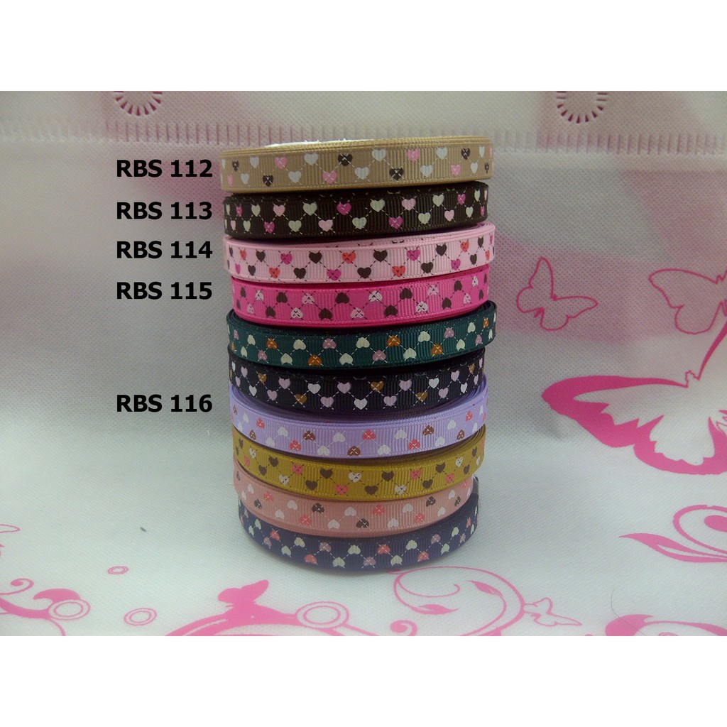 

[10 YARD] PITA GROSGRAIN MOTIF LOVE SALE RBS 112,113,114,115,116