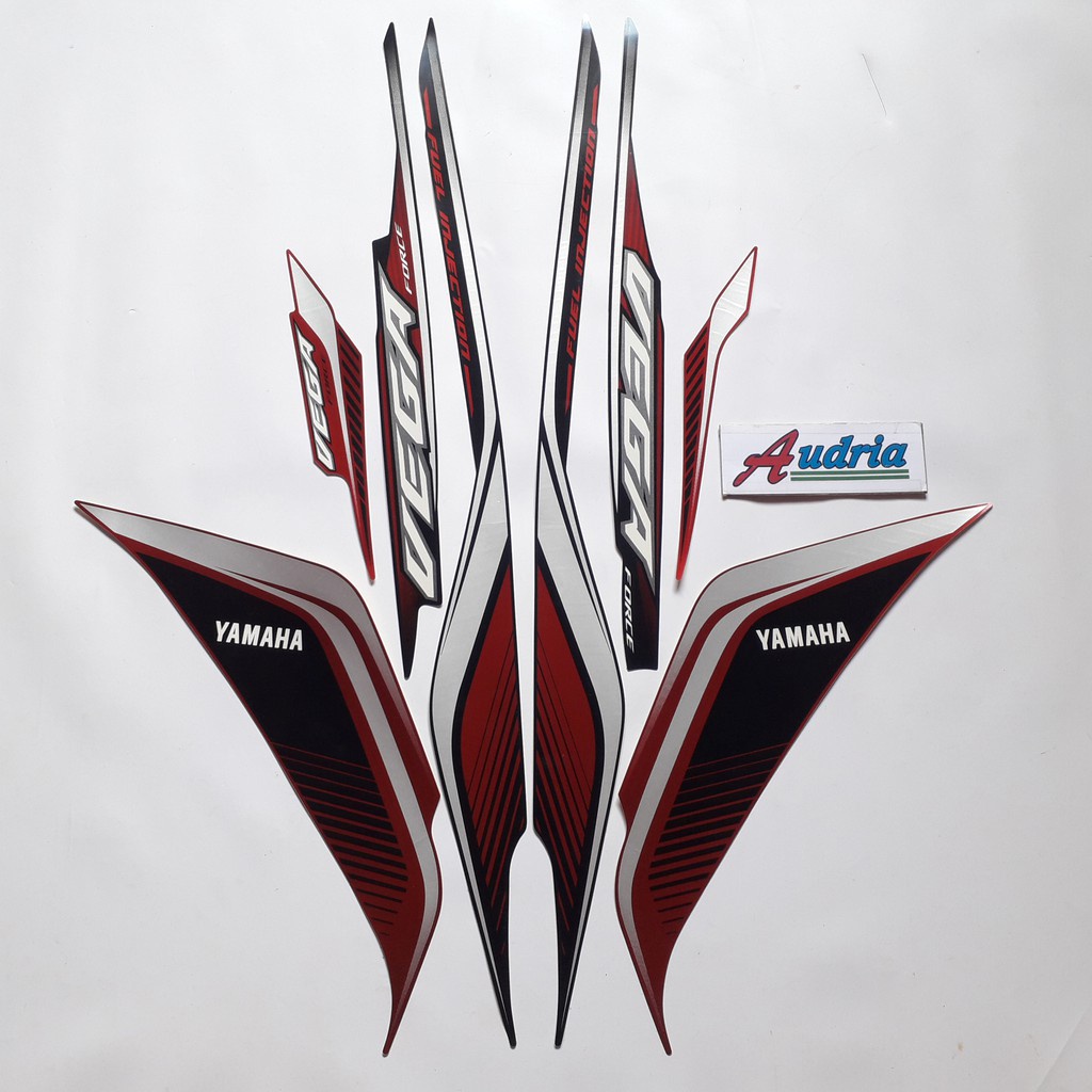Sticker Striping Motor Yamaha Vega Force 2019 Hitam-Merah