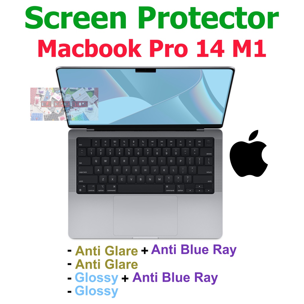 Screen Guard Macbook Pro 14 M1 Pro Max glossy matte anti radiasi