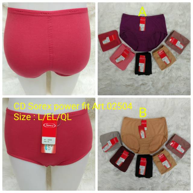 [ 6 pcs] CD SOREX Art.02504 | celana dalam wanita