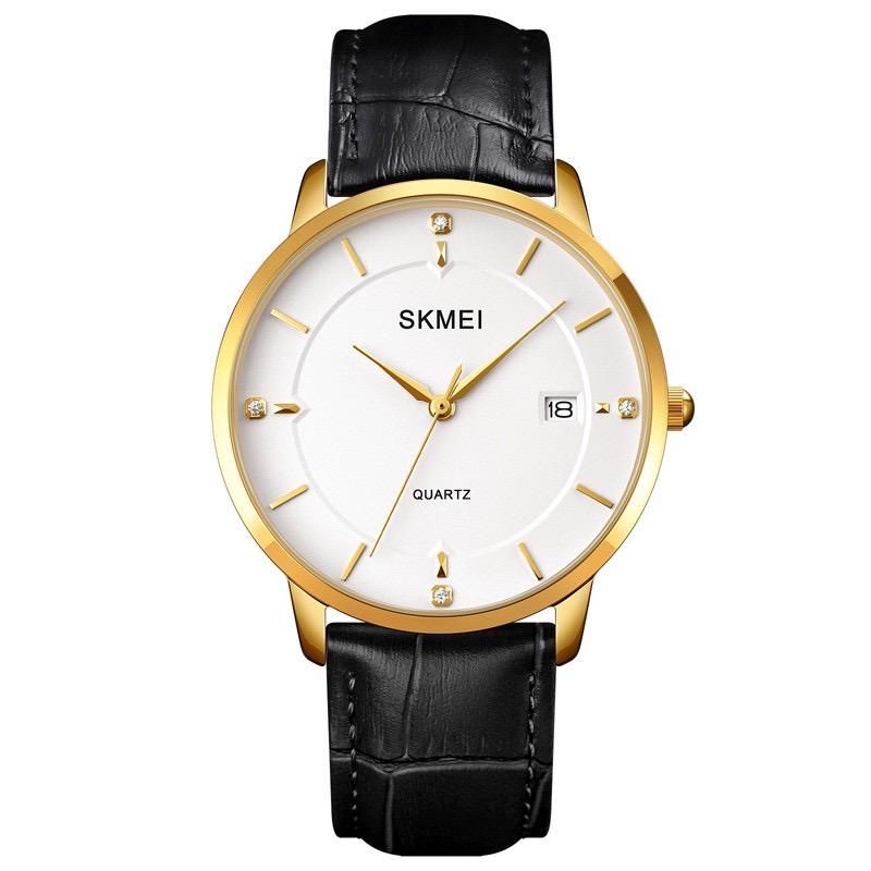 SKMEI 1801 WATER RESISTANT JAM TANGAN KULIT FASHION PRIA WANITA