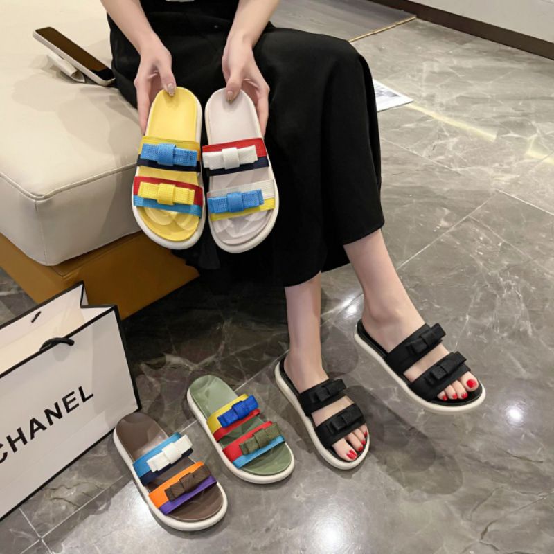 Sandals Slip On Wanita Import / Sandals Selop Wanita VN1200 Sandal Import  Premium Quality