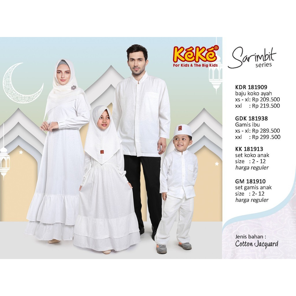 Sarimbit Keke Couple Putih 2019 Original