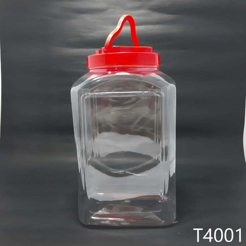 toples plastik 4000 ml dengan tutup gantungan