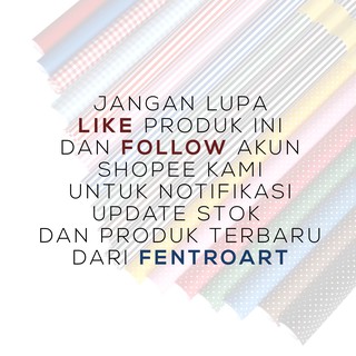  Kertas  kado motif polka garis polos kotak Warna  