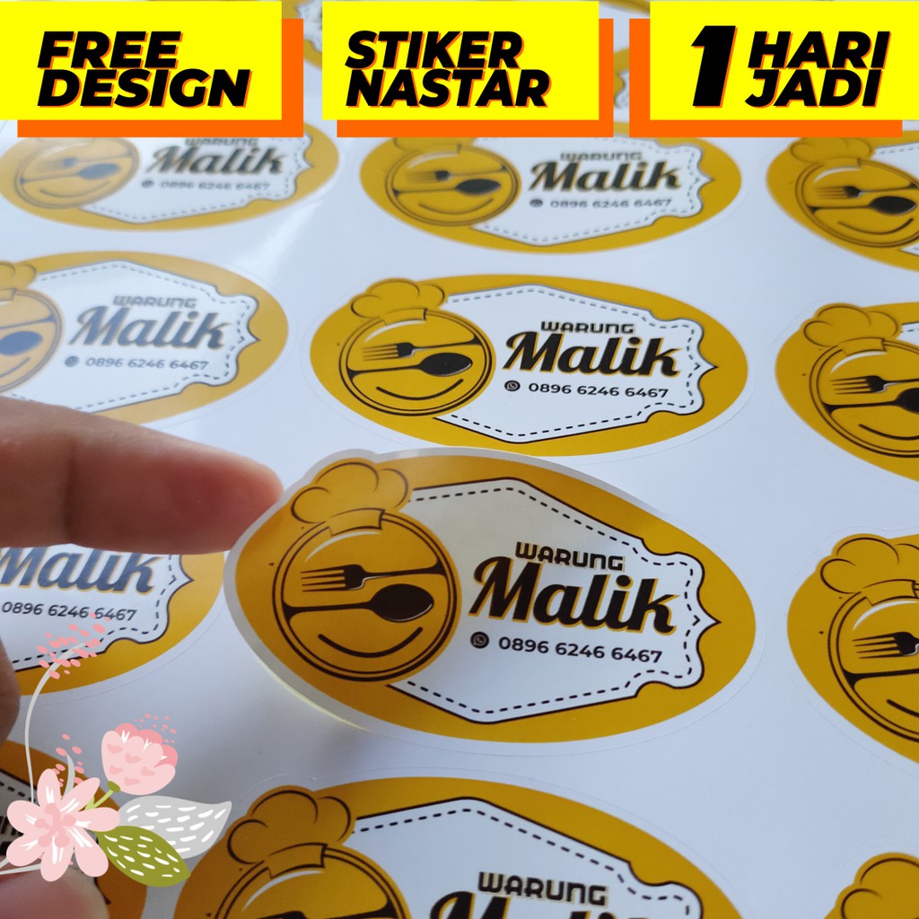

STIKER / LABEL KUE / STIKER KEMASAN / STIKER LABEL PRODUK / STIKER TOPLES GRATIS POTONG GRATIS DESIG