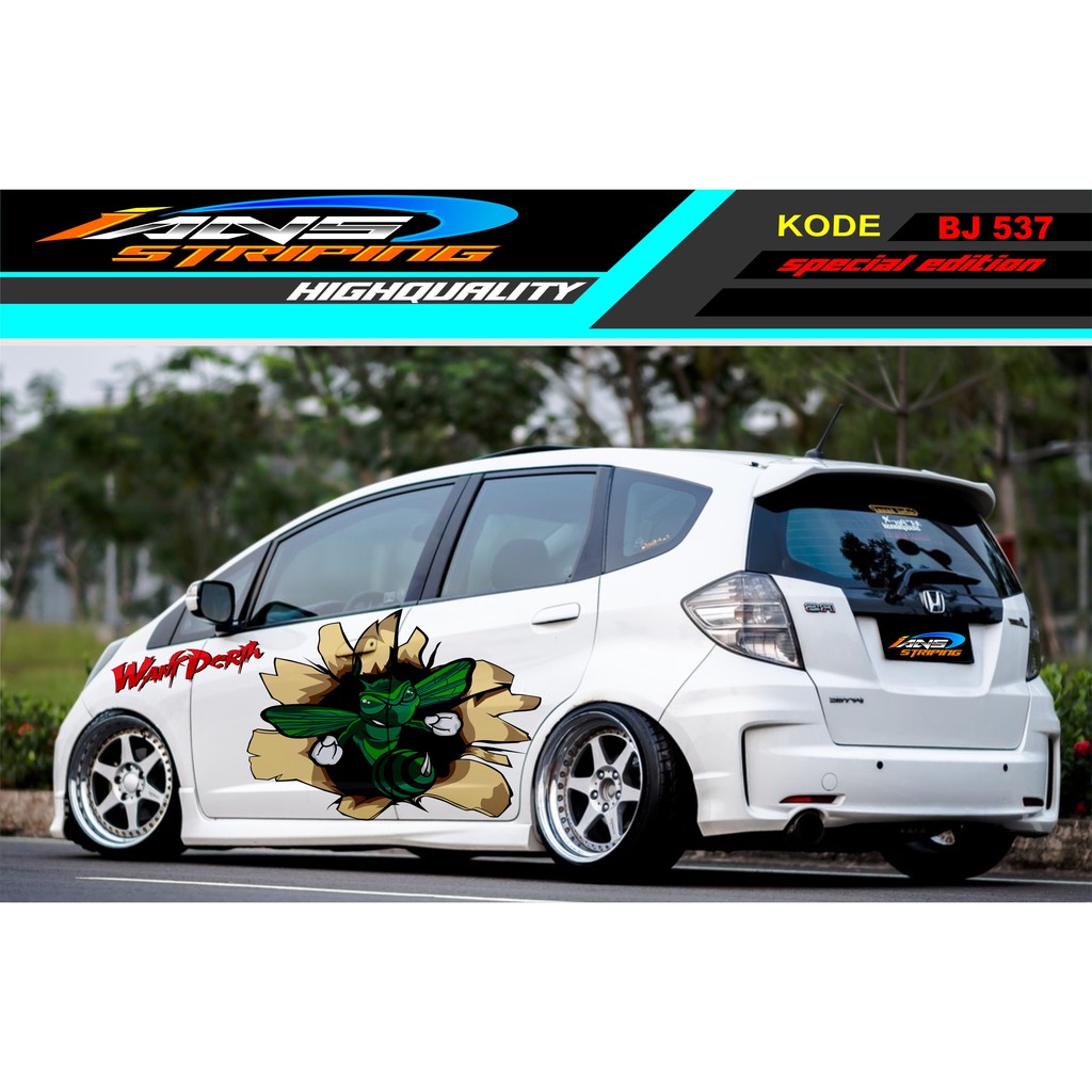 STICKER VARIASI MOBIL JAZZ BRIO AGYA SIGRA YARIS SWIFT / DECAL STICKER MOBIL / STIKER MOBIL