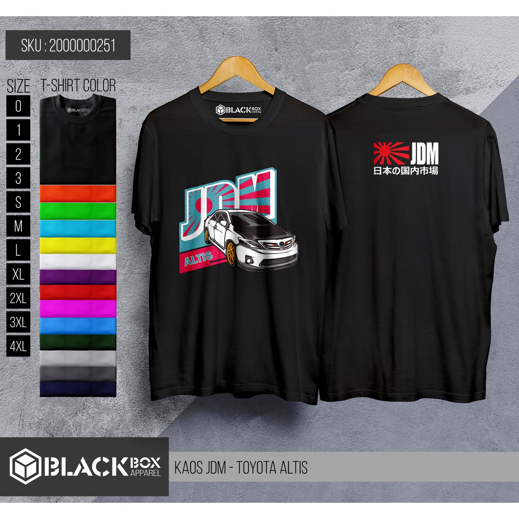 Kaos Distro JDM Toyota Altis - Kaos Baju Toyota Altis Kualitas Terbaik