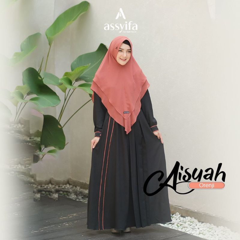 Aisyah Series by assyifa, ready stok, gamis brand, gamis Aisyah