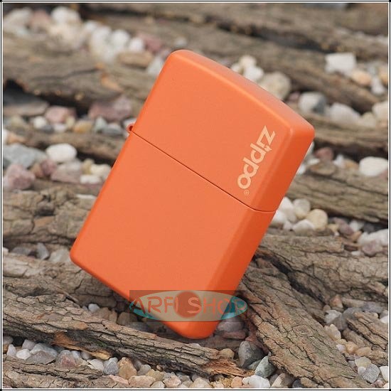 ZIPPO MATTE ORANGE GRADE ORI - INCLUDE BOX EKSLUSIF - POLOS - KOREK - MANCIS - LIGHTER - MURAH