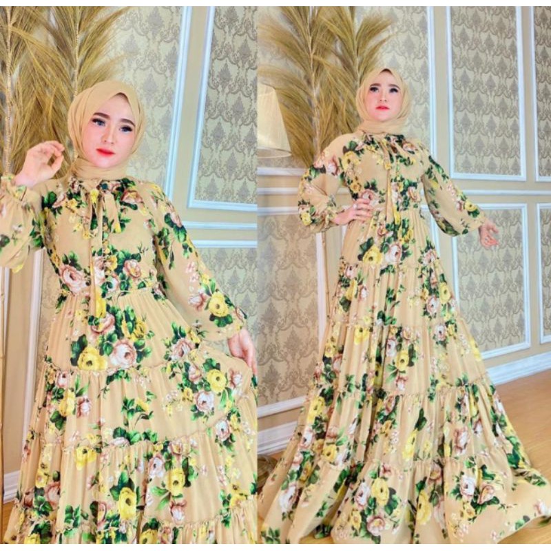 GAMIS DAUN ORI XOXO