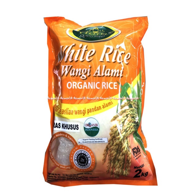 Hotel White Rice Wangi Alami Organic Rice Beras Khusus 2Kg Beras Organik