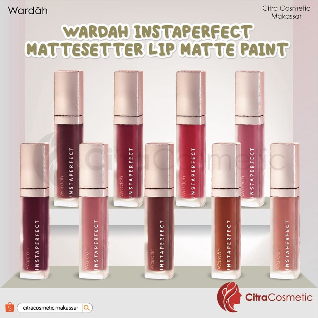 Wardah Instaperfect Mattesetter Lip Matte Paint Series