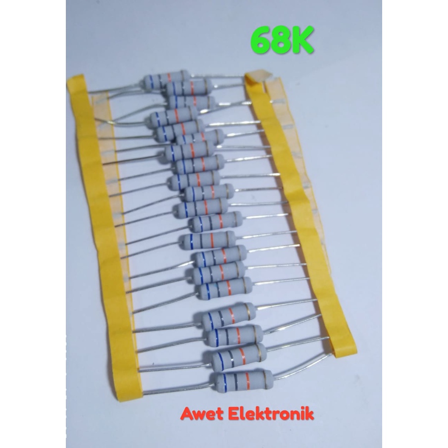 resistor 68k ohm 2 watt resistor 68k 2w resistor 68K 2W