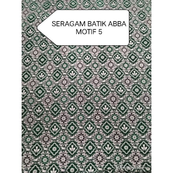 Batik TK SD SMP SMA Khusus Pre Order Pilih motif dan Sablon Logo