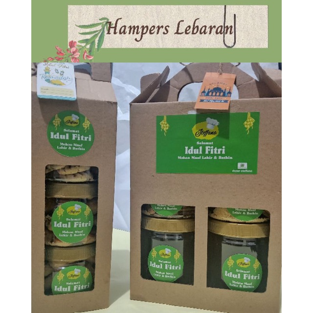 

Hampers mini Idul Fitri isi 3 toples