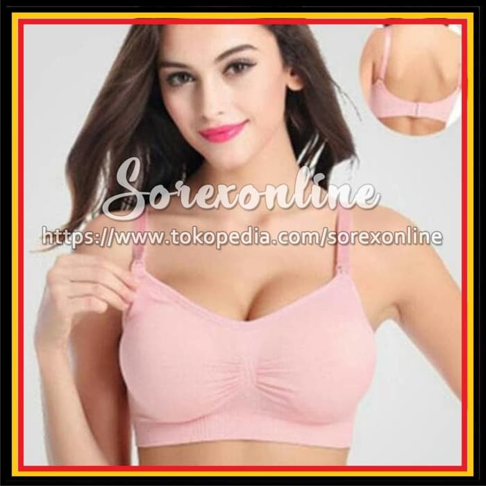 Sorex Bra BH Menyusui Busa Tanpa Kawat Kait Depan 8200 Berkualitas