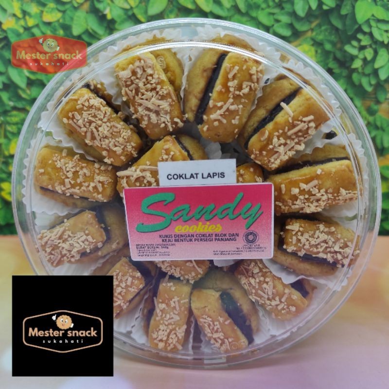 Coklat Lapis Spesial (Sandy Cookies) 1 toples