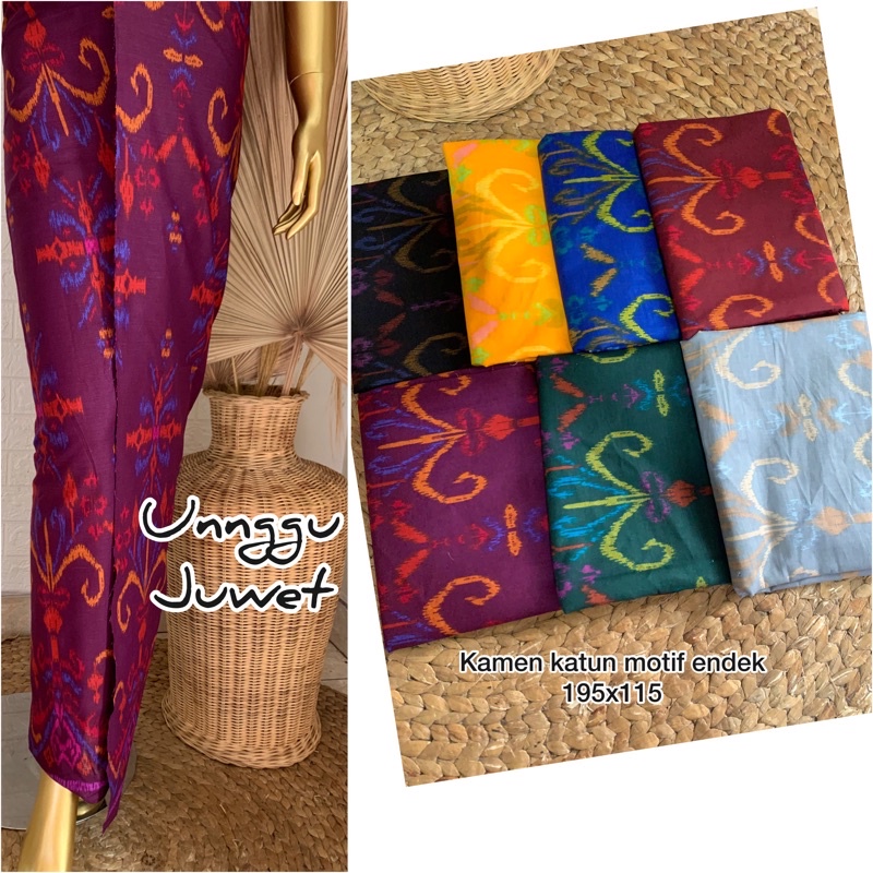 Kamen katun endek bali | kamen bali | kamen endek lembaran