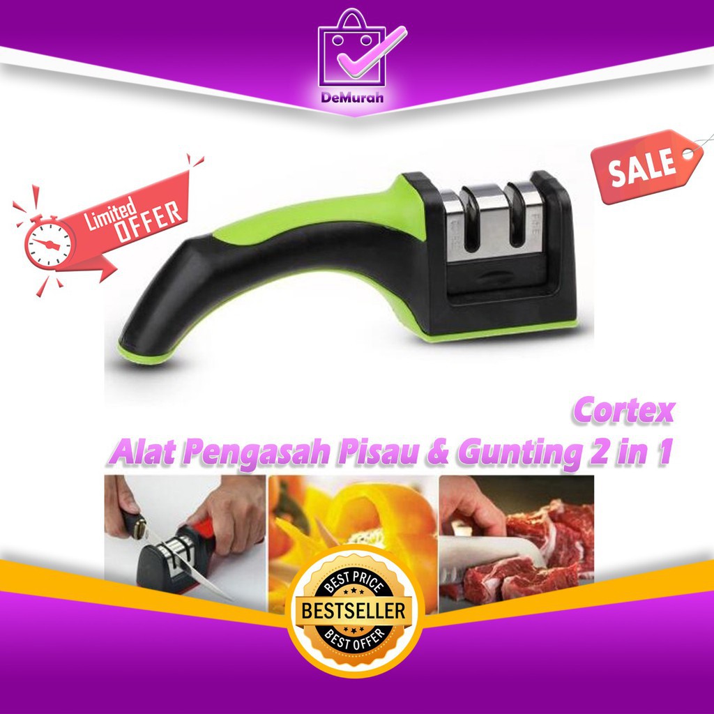

Cortex Alat Pengasah Pisau & Gunting 2 in 1