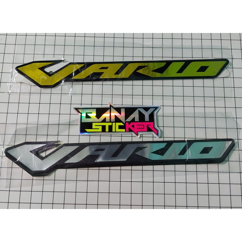 STICKER EMBLEM VARIO TIMBUL 3D