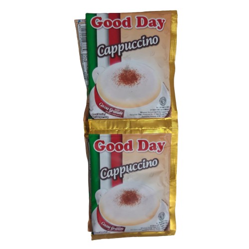 

Good Day Cappucino Kemasan 25gr (1 renceng = 10 sachet)