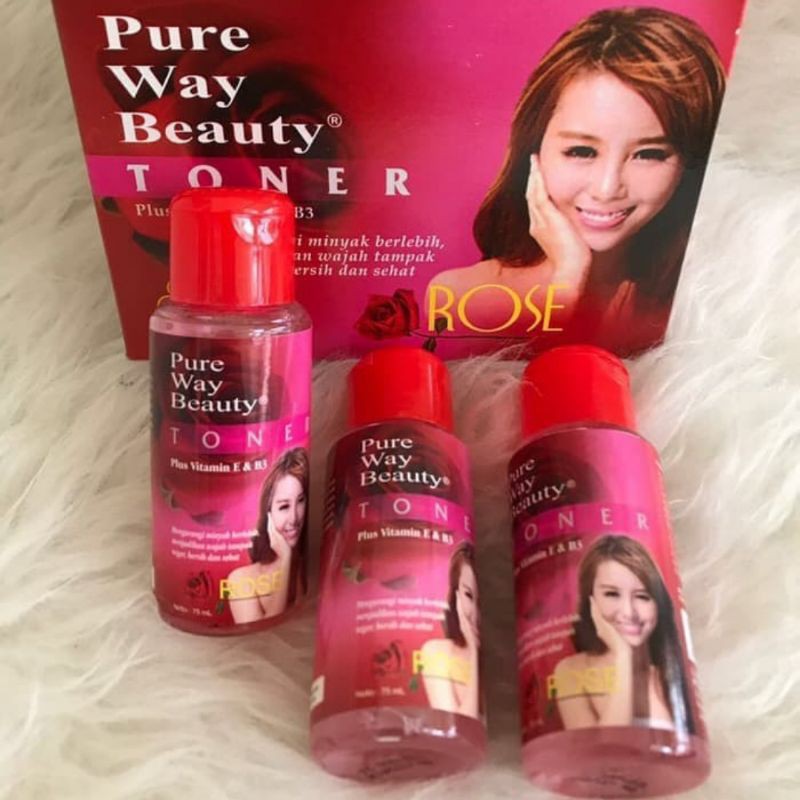 TONER ROSE PURE WAY BEAUTY - Toner Wajah