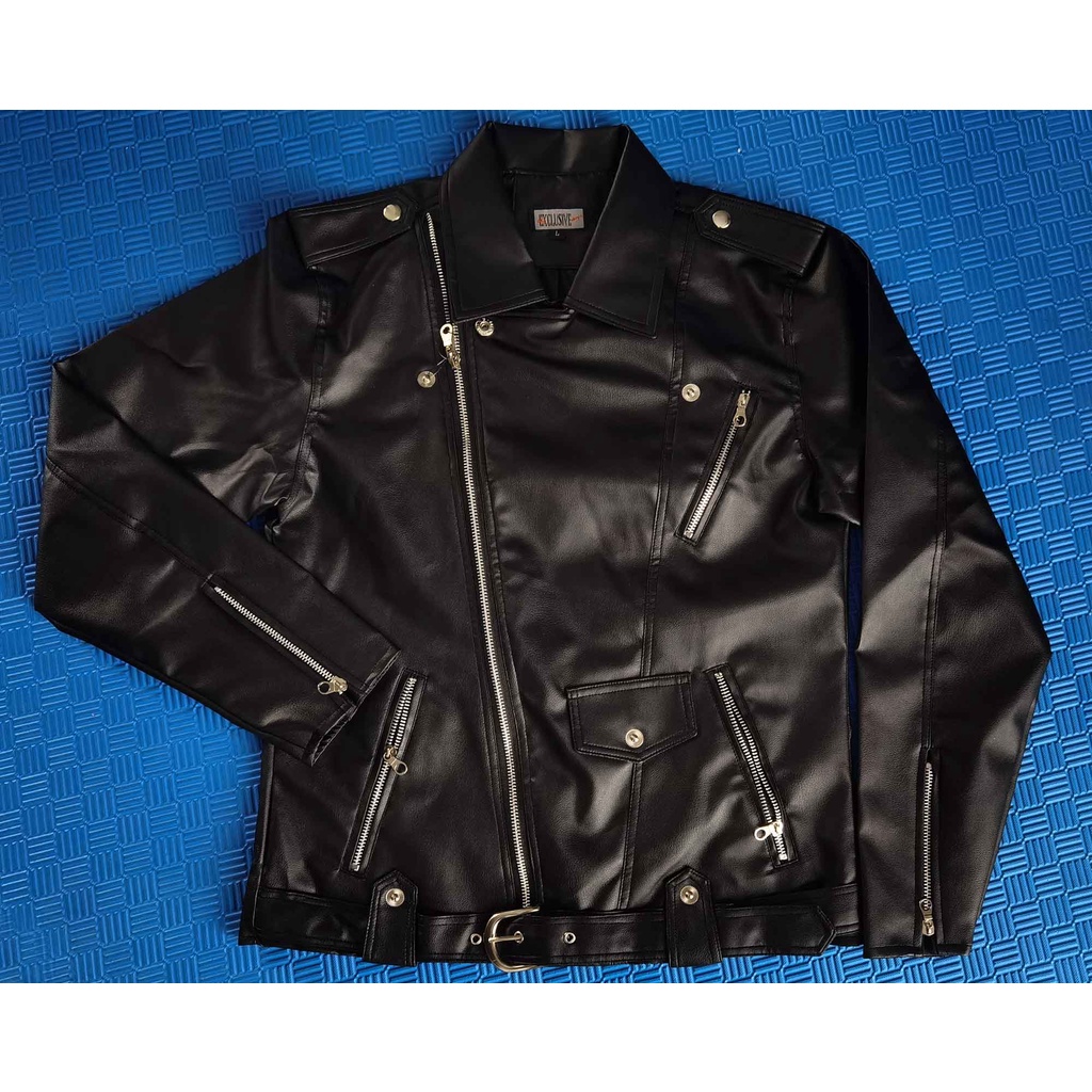 Mzaidan PREMIUM Jaket Kulit Pria Ramones The changcuters Bigsize/Size M L XL 2XL Terbaru-5