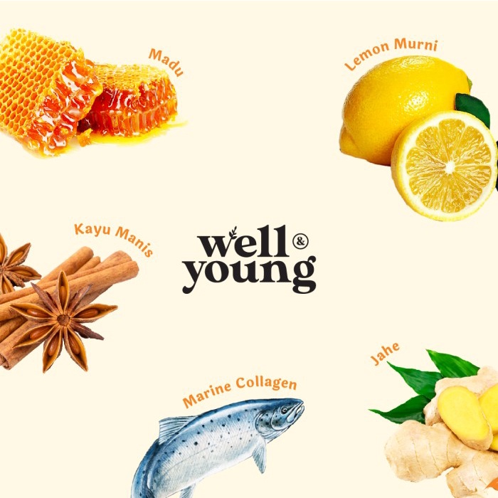 

tradisional-minuman- minuman kolagen herbal - well & young - youthful - natural dengan madu