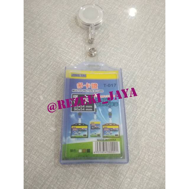 

NAME TAG ID CARD KARET PORTRAIT 2 SISI PLUS YOYO KWALITAS BAGUS