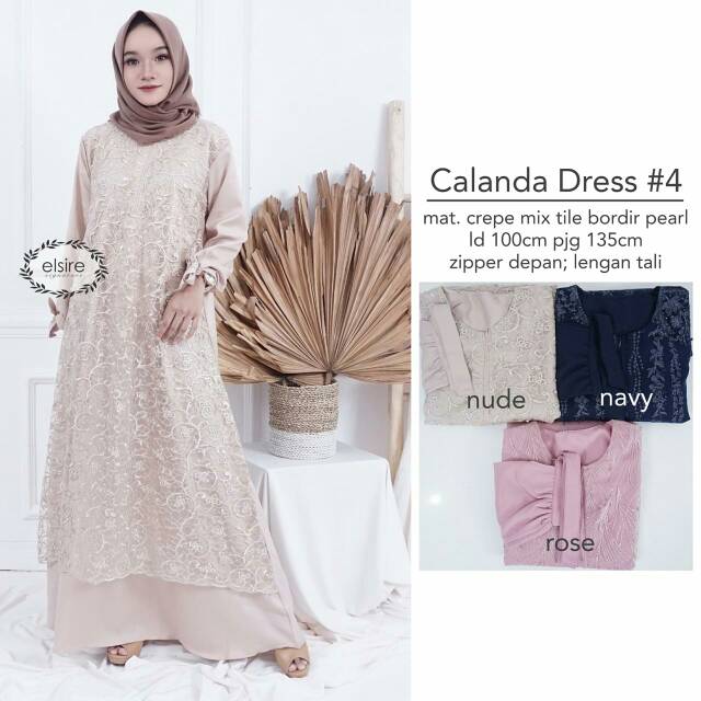 Termurah Dress Brukat Calanda #4 by Elsire